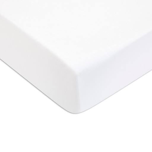 Cearceaf de pat cu elastic Descamps Sublime 180x200cm  Alb