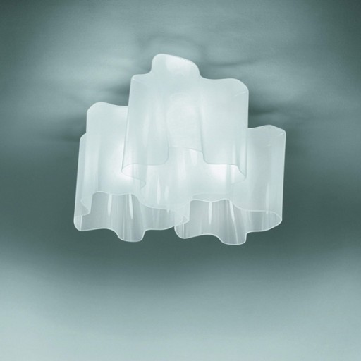 Plafoniera Artemide Logico Mini design Gerhard Reichert   Michele De Lucchi  alb
