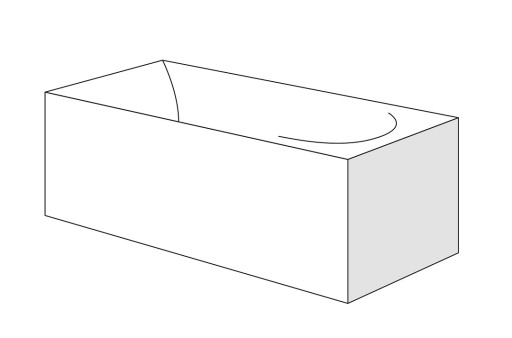Panou lateral Radaway pentru cazi rectangulare 75cm  h56cm