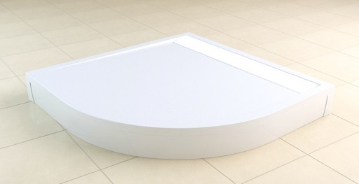 Masca semirotunda SanSwiss PWIL pentru cadite de dus 90x90cm  h9.5cm  alb
