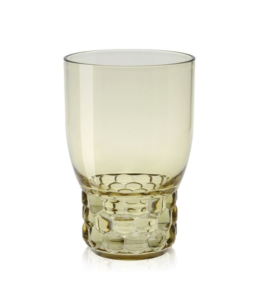 Pahar apa Kartell Jellies Family design Patricia Urquiola  d 8.5cm  h13cm  verde transparent