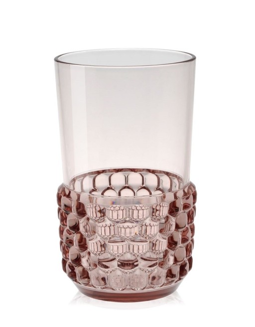 Pahar cocktail Kartell Jellies Family design Patricia Urquiola  d 8.5cm  h15cm  roz transparent