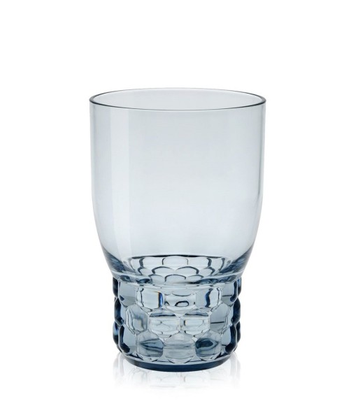 Pahar apa Kartell Jellies Family design Patricia Urquiola  d 8.5cm  h13cm  albastru transparent