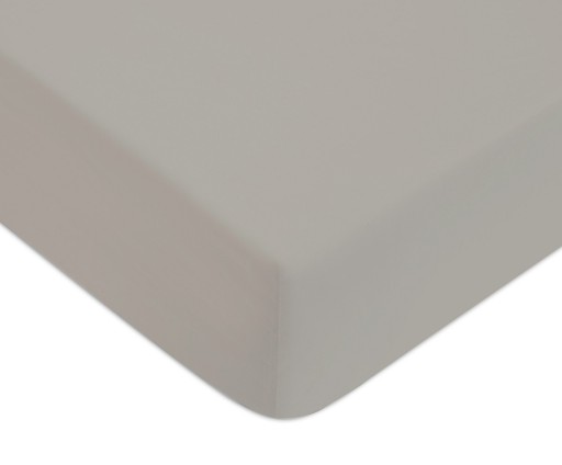 Cearceaf de pat cu elastic Descamps Unis Satin 140x200cm  Natur
