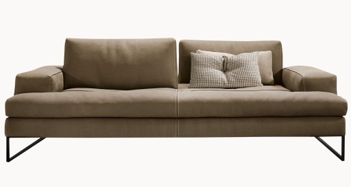 Canapea Gamma Sunset cu 3 locuri  234cm  piele Deluxe J705  HandMade in Italy