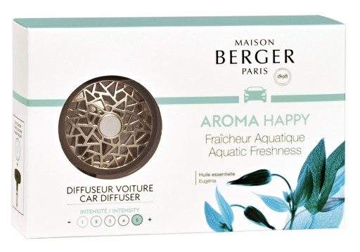 Set odorizant masina Maison Berger Aroma Happy Fraicheur Aquatique + rezerva ceramica