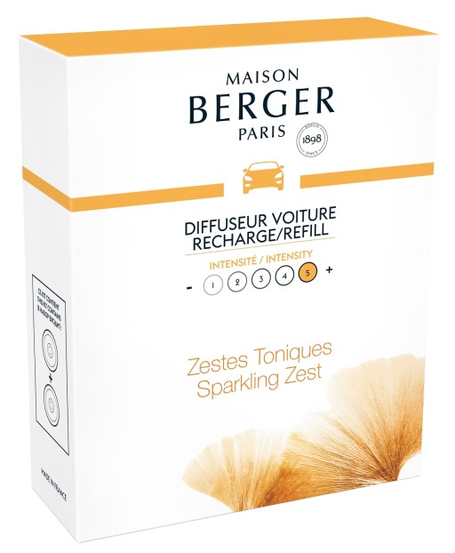 Rezerve ceramice odorizant masina Maison Berger Aroma Energy Zestes toniques 2 piese