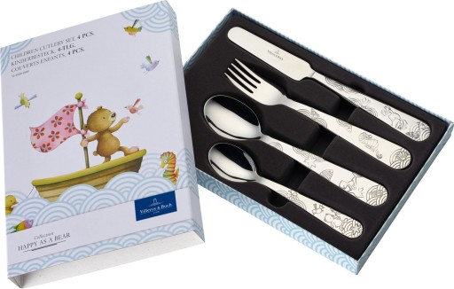 Set 4 tacamuri copii Villeroy & Boch Happy as a Bear