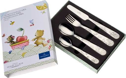 Set 4 tacamuri copii Villeroy & Boch Hungry as a Bear