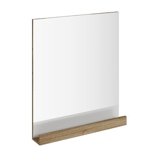 Oglinda baie Ravak Concept 10° cu polita  65x75x11cm  nuc inchis