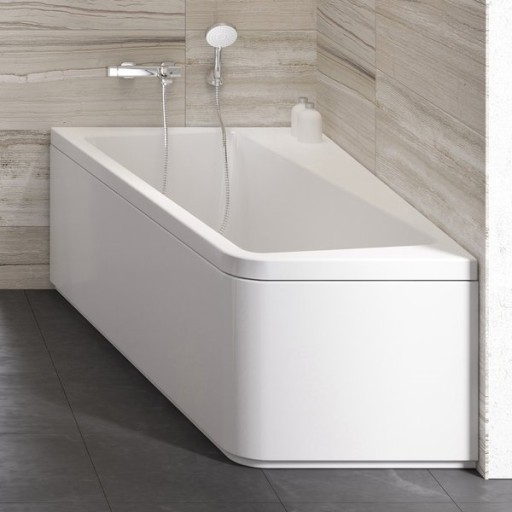 Panou frontal pentru cada asimetrica Ravak Concept 10° 170cm stanga  alb
