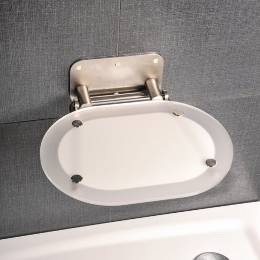 Scaun pliabil pentru dus Ravak Ovo Chrome  max 150kg  crom