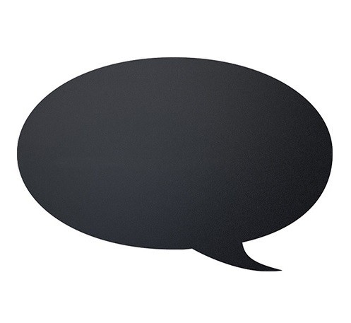 Tabla de scris autoadeziva Securit Silhouette Bubble 27 3x47x0 3cm  include marker creta  negru