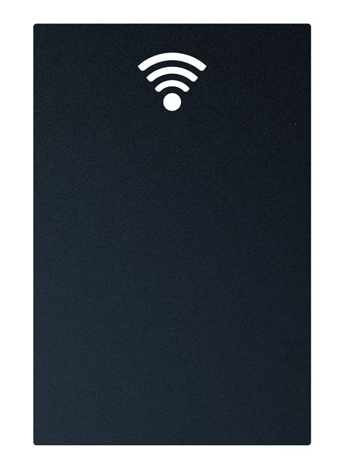 Tabla de scris autoadeziva Securit Silhouette WiFi 38x25x0 3cm  include marker creta  negru