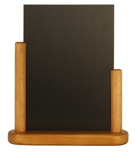 Tabla de scris Securit Elegant 23 3x20x6cm cu rama de lemn  teak