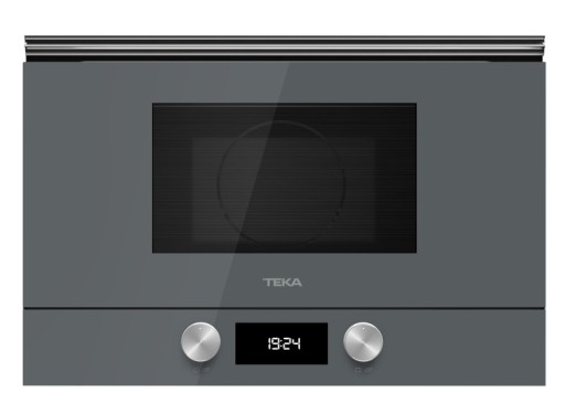 Cuptor cu microunde incorporabil Teka ML 8220 BIS L ST stanga 850W  9 retete presetate  baza ceramica  grill rabatabil 1200W  Cristal Stone Grey/ Infinity Glass