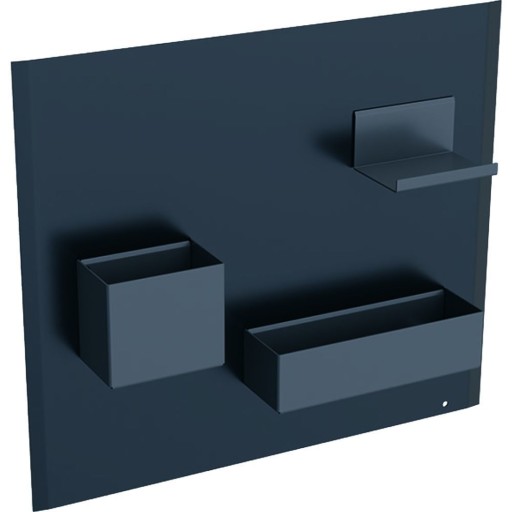 Panou magnetic Geberit Acanto cu cutii depozitare negru mat  - Lava mat