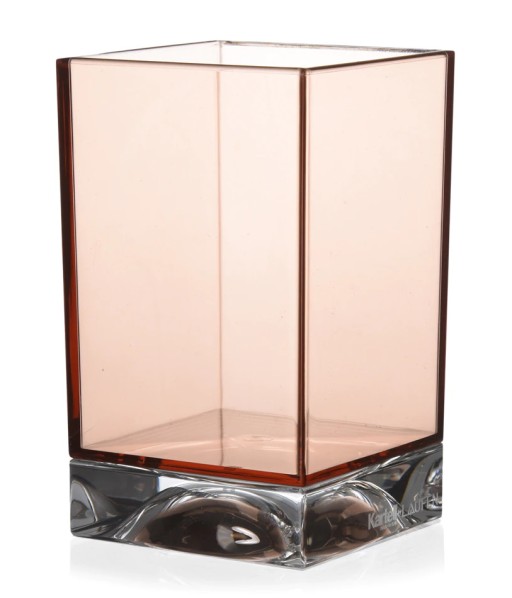 Suport periute dinti Kartell Boxy design Ludovica & Roberto Palomba  roz nude