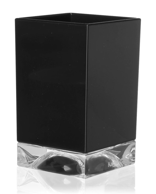 Suport periute dinti Kartell Boxy design Ludovica & Roberto Palomba  negru mat