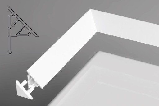 Capac profile mascare Ravak 10mm  alb