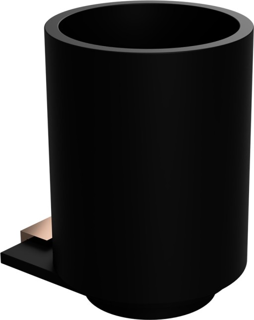 Pahar cu suport Bemeta Galla de perete  maro-negru