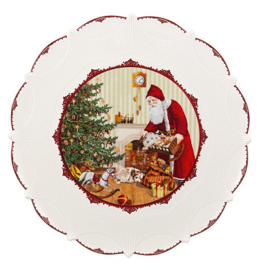 Platou Villeroy & Boch Toy's Fantasy Santa and Kids 42cm
