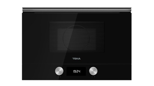 Cuptor cu microunde incorporabil Teka ML 8220 BIS L BK stanga 850W  9 retete presetate  baza ceramica  grill rabatabil 1200W  Cristal Black/ Infinity Glass