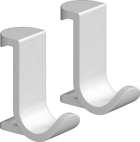 Set 2 agatatori Hansgrohe WallStoris cu fixare pe bara suport  alb mat