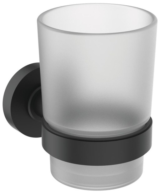 Pahar cu suport Ideal Standard  colectia IOM negru mat