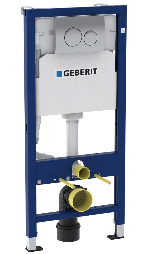 Set rezervor incastrat Geberit Duofix Delta PLUS cu set fixare si clapeta Delta 20 crom
