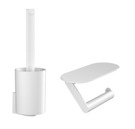 Pachet accesorii wc Hansgrohe Wallstoris  alb mat