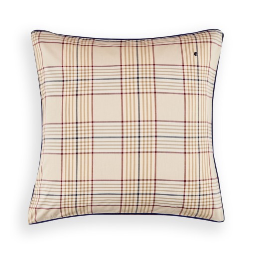 Fata de perna Tommy Hilfiger Camel Checks 65x65cm  Natural
