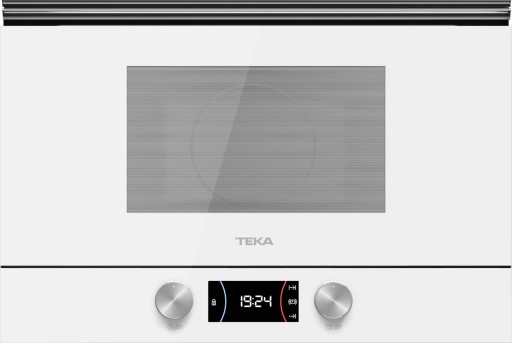 Cuptor cu microunde incorporabil Teka ML 8220 BIS L WH stanga 850W  9 retete presetate  baza ceramica  grill rabatabil 1200W  Cristal White/ Infinity Glass