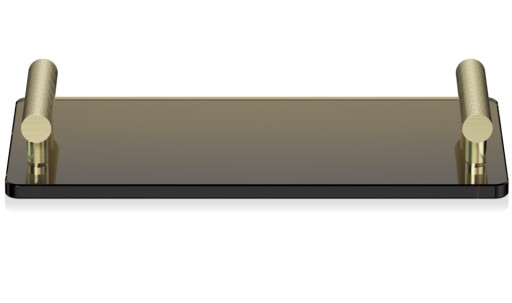 Tava Decor Walther Club TAB  33x17cm  maro inchis-auriu mat 24k