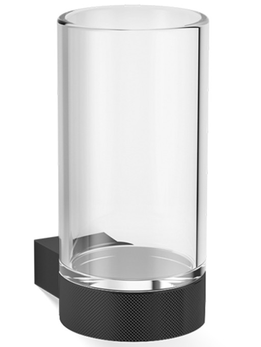 Pahar cu suport de perete Decor Walther Club WMG  12.5cm  cristal  negru mat