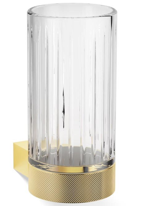 Pahar cu suport de perete Decor Walther Club WMG  12.5cm  cristal fatetat  auriu 24k