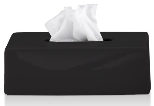 Cutie servetele Decor Walther Porzellan KB 88  8.5 x 14 x 26cm  negru