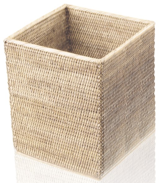 Cos de gunoi Decor Walther Basket QK Square  h 30cm  rattan deschis