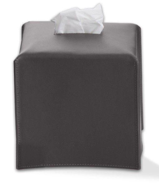 Cutie servetele Decor Walther Nappa KB  14x14x14cm  piele  gri fumuriu