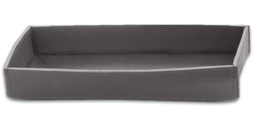 Tava Decor Walther Nappa TAB L  29x17cm  piele  gri fumuriu