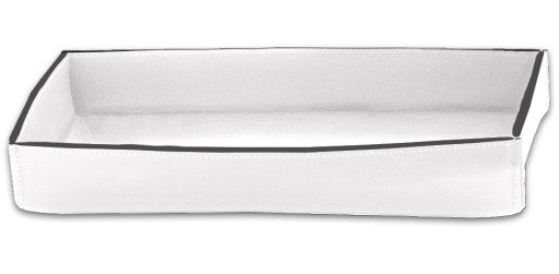 Tava Decor Walther Nappa TAB L  29x17cm  piele  alb