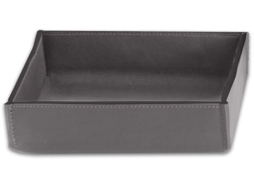 Tava Decor Walther Nappa TAB S  17x17cm  piele  gri fumuriu