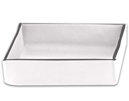 Tava Decor Walther Nappa TAB S  17x17cm  piele  alb