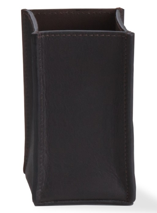Cutie Decor Walther Nappa KOE  h12.5cm  piele  negru-maro