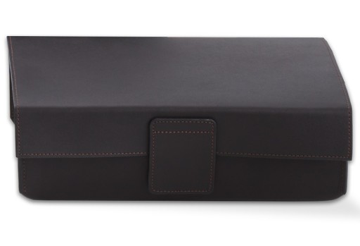 Cutie cu capac Decor Walther Nappa UTBD  25x17cm  piele  negru-maro