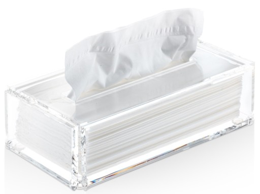 Cutie servetele Decor Walther Sky KB  7.5x14x 4cm  acril  transparent