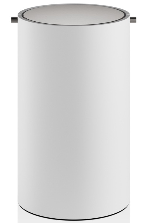 Cos de gunoi cu capac Decor Walther Stone BEMD  30cm  alb mat-inox mat