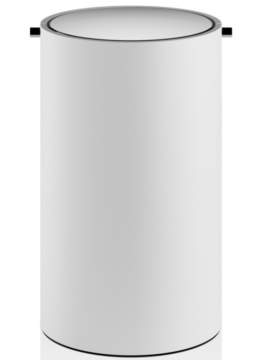 Cos de gunoi cu capac Decor Walther Stone BEMD  30cm  alb mat-inox lucios