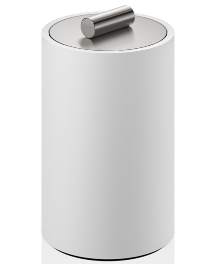 Cutie cu capac Decor Walther Stone DMD M  13x8cm  alb-inox mat
