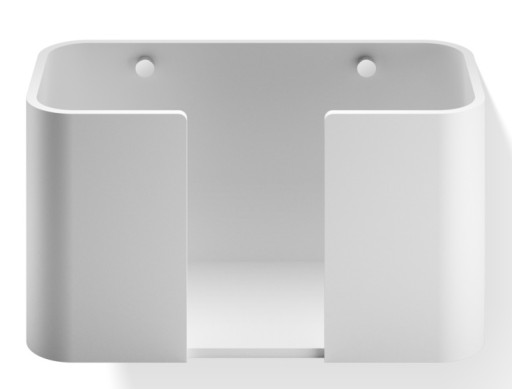 Suport servetele hartie Decor Walther Stone SPTB  de perete  16x27x13cm  alb-crom